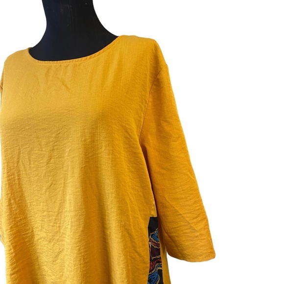 Yellow Traditional Ethnic Long Dress - Picture 4 of 16